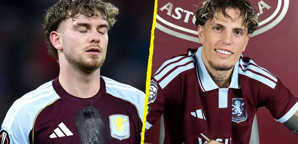 Игрок Aston Villa на поле и на пресс-конференции