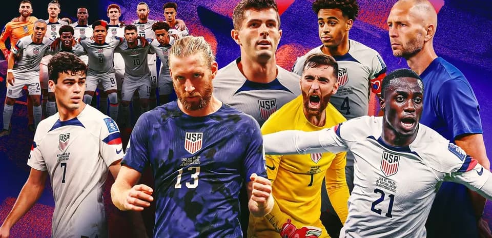 Сборная США по футболу в разных игровых моментах