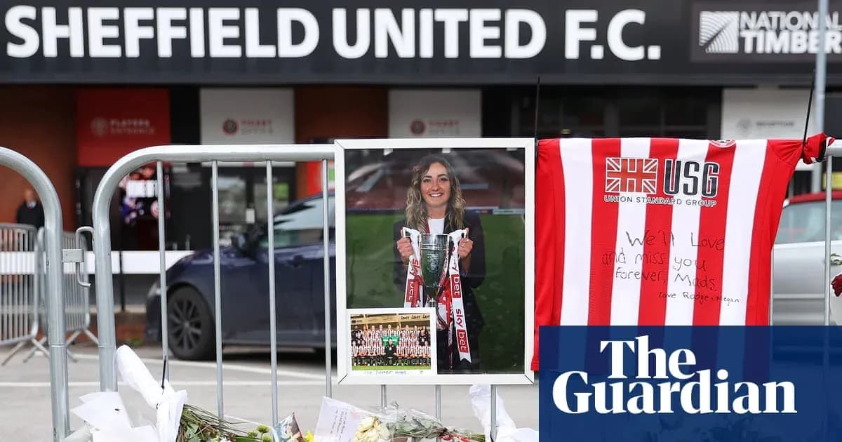Tributes outside Sheffield United F.C. stadium