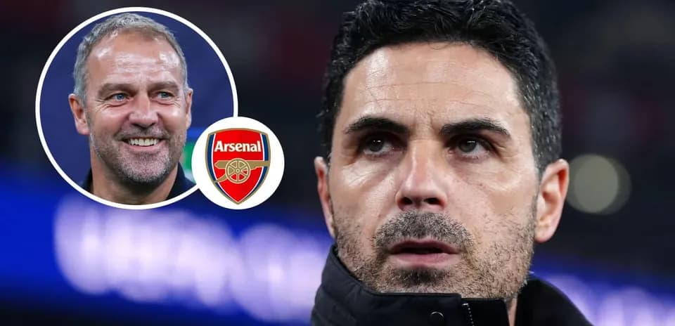 Тренер Arsenal Микель Артета на стадионе
