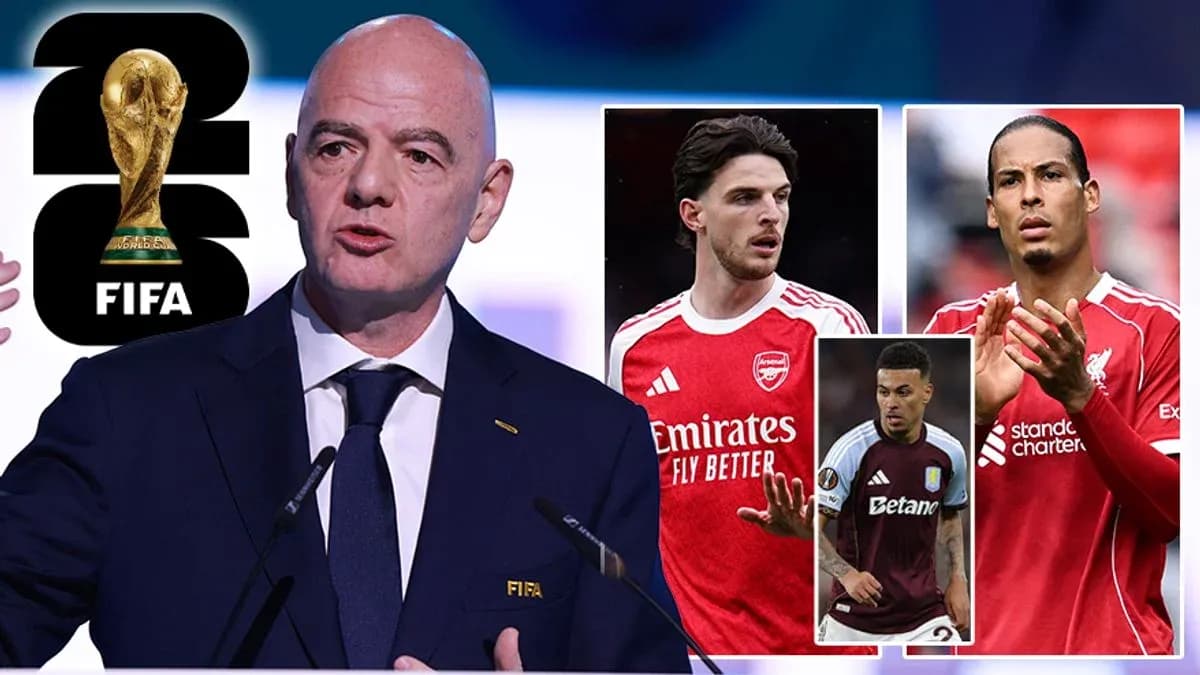 Gianni Infantino speaks at FIFA event with players