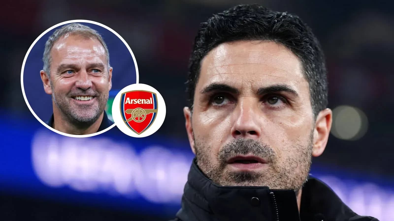 Тренер Arsenal Микель Артета на стадионе Тренер Arsenal Микель Артета на стадионе
