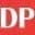 Логотип с инициалами DP на красном фоне Логотип с инициалами DP на красном фоне